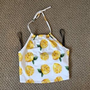 Lemon halter top